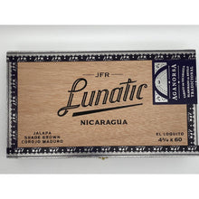 Load image into Gallery viewer, JFR Lunatic Nicaragua, Lunatic Maduro El Loquito Cigar Box Wood. D-1