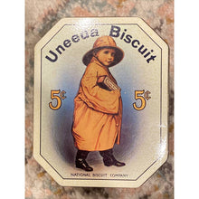 Load image into Gallery viewer, Vintage Nabisco Uneeda Biscuit Tin Replica Design 1923 by Bristol Ware C1