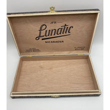 Load image into Gallery viewer, JFR Lunatic Nicaragua, Lunatic Maduro El Loquito Cigar Box Wood. D-1